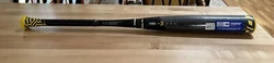 This bat has no warranty. I won it in a bat raffle. It comes new in wrapper and has never been used.