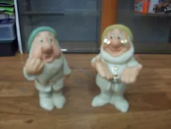 TWO LOVELEY CONDITION DISNEY LENNOX SALT AND PEPPER FIGURES SOLD AS ONE LOT GOOD LUCK, 