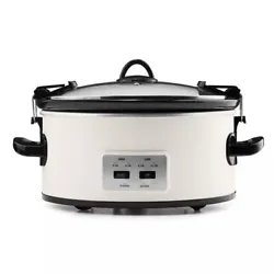 The Crockpot™ 6-Quart Hearth & Hand™ Cook & Carry Slow Cooker is an exclusive design for Hearth & Hand with...