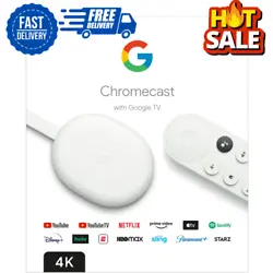Get fast streaming, and enjoy a crystal clear picture up to 4K and brighter colors with HDR 2. Google TV organizes...