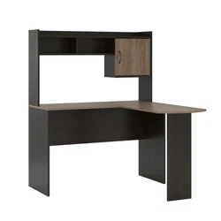 The L-Desk with Hutch allows for maximum use of space in your room. Place your laptop on the desktop surface and still...