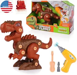 Tyrannosaurus Rex (12 18 7cm). ✅【Educational STEM toys】 Our Construction Dinosaur Toys can move the joints of the...