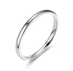 2mm Ultra Thin Plain Stainless Steel Inlay Stackable Ring. Ring width: 2mm. Material: Gold Plated Stainless steel. 100%...