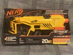 Nerf Alpha Strike Flyte CS-10 Motorized Blaster, Nerf gun. 10 round clip, 20 rounds included. Condition is 