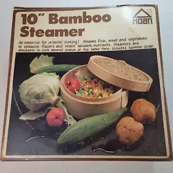 Hoan 10 Inch Bamboo Steamer   An essential for Oriental Cooking. Streams Fish, Meat, Vegetables to enhance flavors. ...