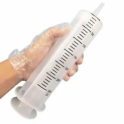 300ml Syringes Disposable Nutrient Sterile Large Hydroponics Feeding Syringe. Capacity: 300ml. Large capacity plastic...