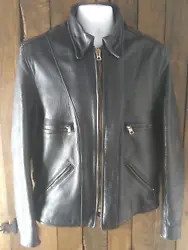 This Vanson Leathers motorcycle jacket is expertly hand-crafted in Boston, MA using top quality full grain leather....