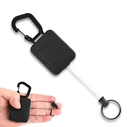 This retractable keychain is constructed of ABS material which is strong and durable with a high-strength retractable...