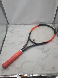Wilson Burn 100ULS v2 STRUNG 4 3/8 ( Tennis Ultra Light Spin 9.2oz 260g 18x16 ).  Please review the photos. Racquet has...