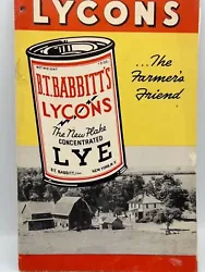 Advertising handbook for Lycons concentrated lye. History of product, sanitation, and uses. Disease fighting agent....
