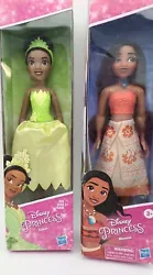 Princess Tiana and Princess Moana. Hasbro 10” Fashion Doll.
