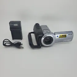 This camera/camcorder is in excellent used condition. Includes camera, battery, and battery charger. It works excellent.