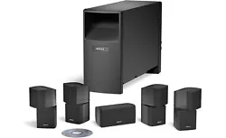You can adjust each speakers cubes to get the perfect mix of direct and reflecting sound. This systems sleek, powered...