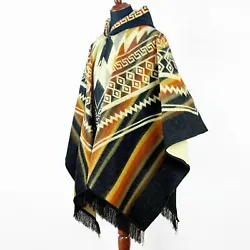 This is a brand new unisex poncho, made of alpaca wool yarn. It is very light, extremely soft, warm, very soft to touch...
