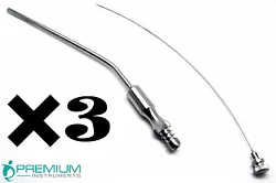 Frazier Aspiration Tubes are used to suction away debris and liquid from a wound during surgical procedures. Frazier...