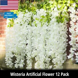 Easy to wash and keep clean,Simple installation Artificial wisteria flowers- well made and vibrantly colored- looks...