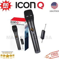 PROFESSIONAL DYNAMIC CORDLESS MICROPHONE. PERFECT FOR ANY DEVICE WITH A MICROPHONE INPUT. 1x Wireless Microphone....