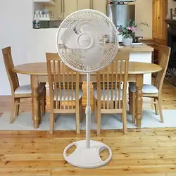 Enjoy a cool breeze in every room with the white Oscillating Multi-Purpose Stand Fan by. With its tilt-back fan head...