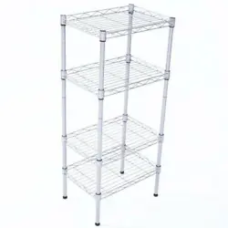 You can finally get a well-assembled rack for daily storage! It is composed of 4 shelves, top tubes, middle tubes,...