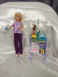 You can be anything Baby Doctor Barbie 2016 w 2 diff babies redressed nurse set. Doll is redressed in different...