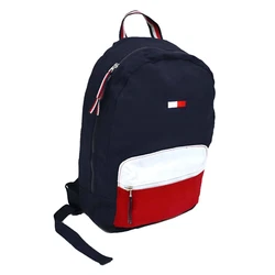 100% Cotton Canvas. 100% polyester lining. Front zip pocket, dual zip top closure.
