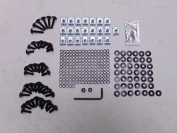 Pro Bolt Yamaha YZF-R1 Fairing Aluminum Bolt Kit, Black FYA400-BK.