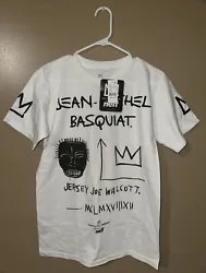 NEW RARE Neff Jean Michel Basquiat Jersey Joe Large TEE T SHIRT Warhol NYC NWT.