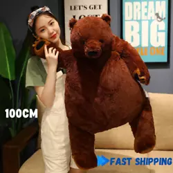 Giant Bear DJUNGELSKOG Plush Stuffed Simulation Ikea Brown Teddy Soft Jumbo Care Large Huge Gift Teddy Animal Toys Boys...