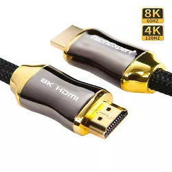 Cable HDMI garanti 3 ans. Compatible : HDCP 2.2, HDR, eARC, hdmi 2.0a, hdmi 2.0b, hdmi 2.1, hdmi 1.4, hdmi 1.3, hdm....