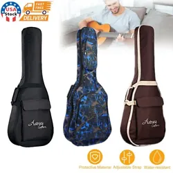 Suitable for folk guitar, acoustic guitar. • The guitar cover is equipped with two adjustable shoulder strap and...
