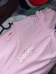 Supreme Bandana Box Logo T Shirt Light Pink FW 19 Size Small 100% Authentic. ONLY WORN ONCE !!