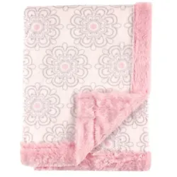 Hudson Baby plush blanket with furry binding is a super soft, warm and cozy baby blanket to add to your little ones...