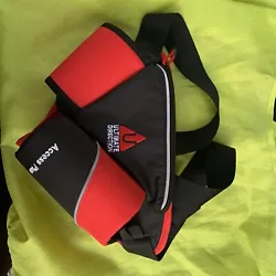 Ultimate Direction Access Plus Black Red Ultimate Bottle and Waist Pack.