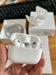 Model: Apple AirPods Pro (2nd Generation). 1× Wireless Charging Case. Step 2: Open the earbuds charging case...