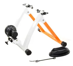 Train throughout the winter regardless of the weather with this magnetic resistance trainer.