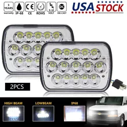 Package Include : 2PCS 5x7 / 7X6 inch LED Headlights  Specification : Product name : LED Headlights Housing color :...