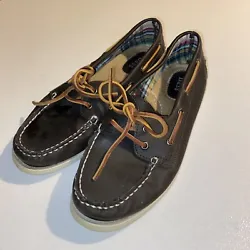 G.H Bass Womens Size 8M Leather Deck Casual Boat Shoe 4897-200.