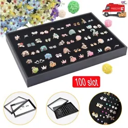 💞 Multifunctional organizer : The ring display box has 100 slots and can hold up to 100 rings. We use a transparent...