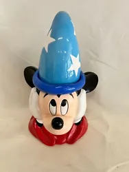 Disney Sorcerer Mickey Mouse Cookie Jar Great Condition.  See photos for details.  Displayed in Disney collection at...