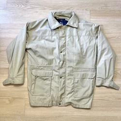 Vtg Woolrich Parka XL Wool Blanket Lined Tan Field Jacket 90s Coat Made USA. Please see photos for exact condition as...