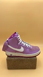Nike Air Force1 Fuchsia Glow White Pink Youth Sneaker Shoes 653998-501 Size 7Y.