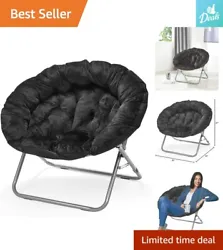 Plush Oversized Micromink Moon Saucer Chair - Black. Why choose our Plush Oversized Micromink Moon Saucer Chair?....