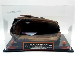 Rawlings full-size baseball glove. Hand-signed and inscribed by Nolan Ryan (Houston Astros, HOF).