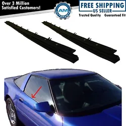 1984-96 Chevrolet Corvette Outer Window Sweep. Smooth outer surface with fuzzy under side. This is a 2 piece set for...