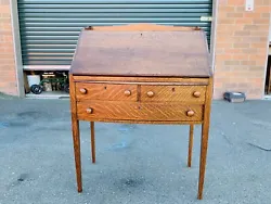 You are Looking at a Beautiful Antique 19th Century Mission Oak Drop Front Secretary Desk. This Antique Mission Oak...