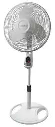 This high performance fan has 3 speeds, widespread oscillation, fully-adjustable height, and tilt-adjustable fan head...