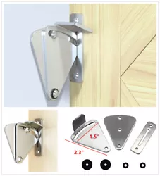 Made by solid steel, the latch lock is very stable and durable to work for your sliding doors. 2pcs Fan-Shaped Plates.