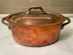 No Origin Marking on Pot. Heavy Copper. Includes User Instructions in French.