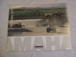 Yamaha 1990 Utility ATV s Brochure, excellent condition, 8 pages. USA Shipping Only !! Check my other items for a...