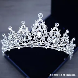High Large Full Crystal Tiara Crown Wedding Bridal Queen Princess Prom New. 7.2cm High Large Full Crystal Tiara Crown...